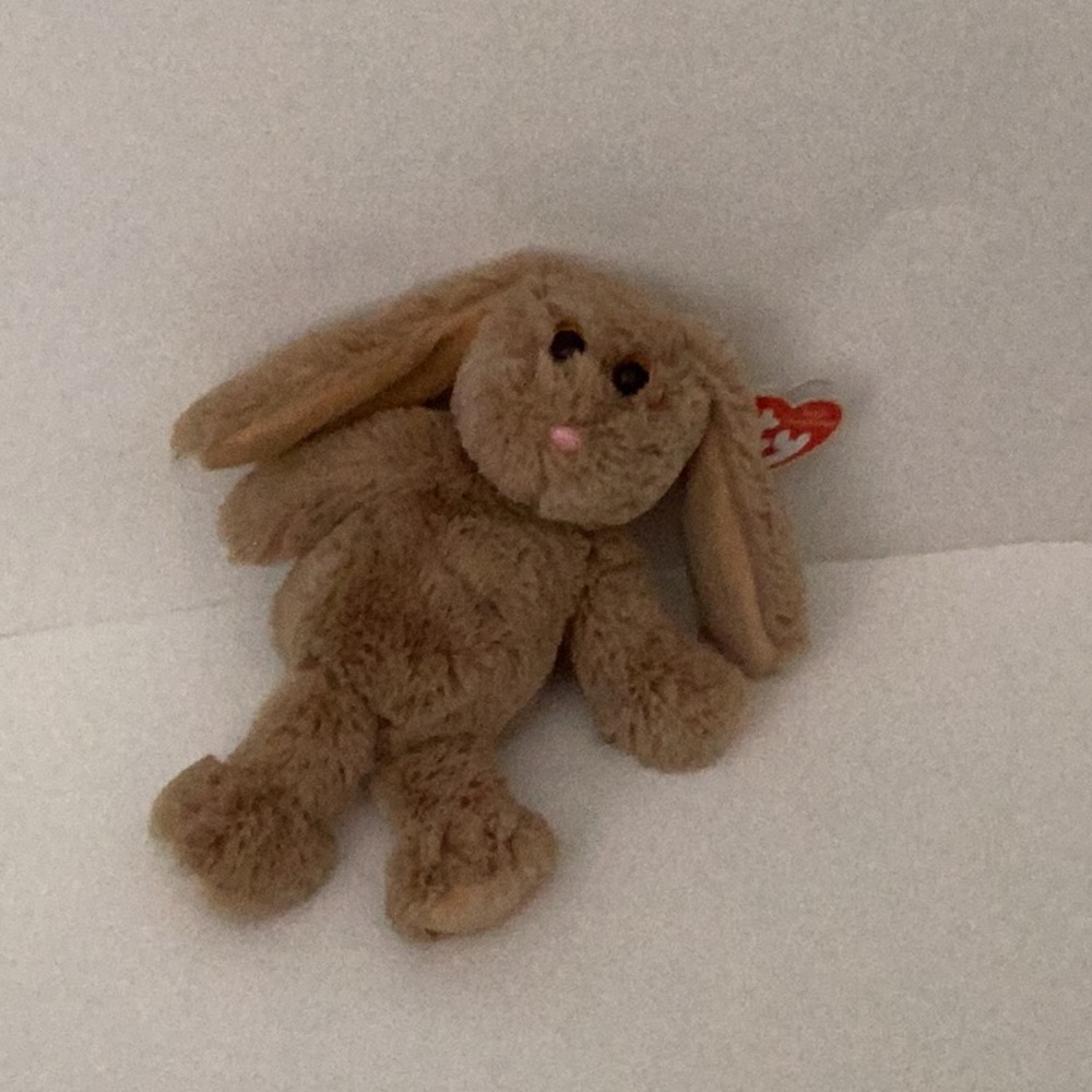 Brown Plush Bunny Toy Ty Bennie Boo Adrienne Attic treasures